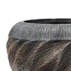 Luxe Lite Wave Globe Planter - Bronze -HousePlants Shop Luxe Lite Wave Globe Planter Bronze Close Up