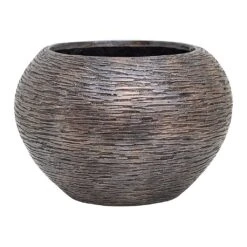 Luxe Lite Wrinkle Globe Planter - Bronze 19 Luxe Lite Wrinkle Globe Planter - Bronze -HousePlants Shop Luxe Lite Wrinkle Globe Planter Bronze Small