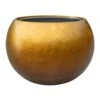 Metallic Globe Plant Pot - Matt Honey