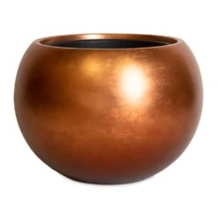 Metallic Globe Plant Pot - Matt Copper -HousePlants Shop Metallic Globe Plant Pot Matt Copper 50x37cm