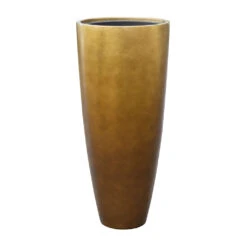 Metallic Partner Planter - Matt Honey 11 Metallic Partner Planter - Matt Honey -HousePlants Shop Metallic Partner Planter Matt Honey 40x90cm