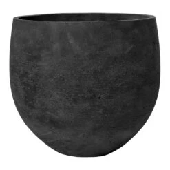 Mini Orb Kevan Plant Pot - Black Washed -HousePlants Shop Mini Orb Kevan Plant Pot Black Washed Large