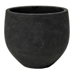 Mini Orb Kevan Plant Pot - Black Washed -HousePlants Shop Mini Orb Kevan Plant Pot Black Washed Small