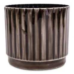 Nella Plant Pot - Coffee -HousePlants Shop Nella Plant Pot Coffee 14x12cm