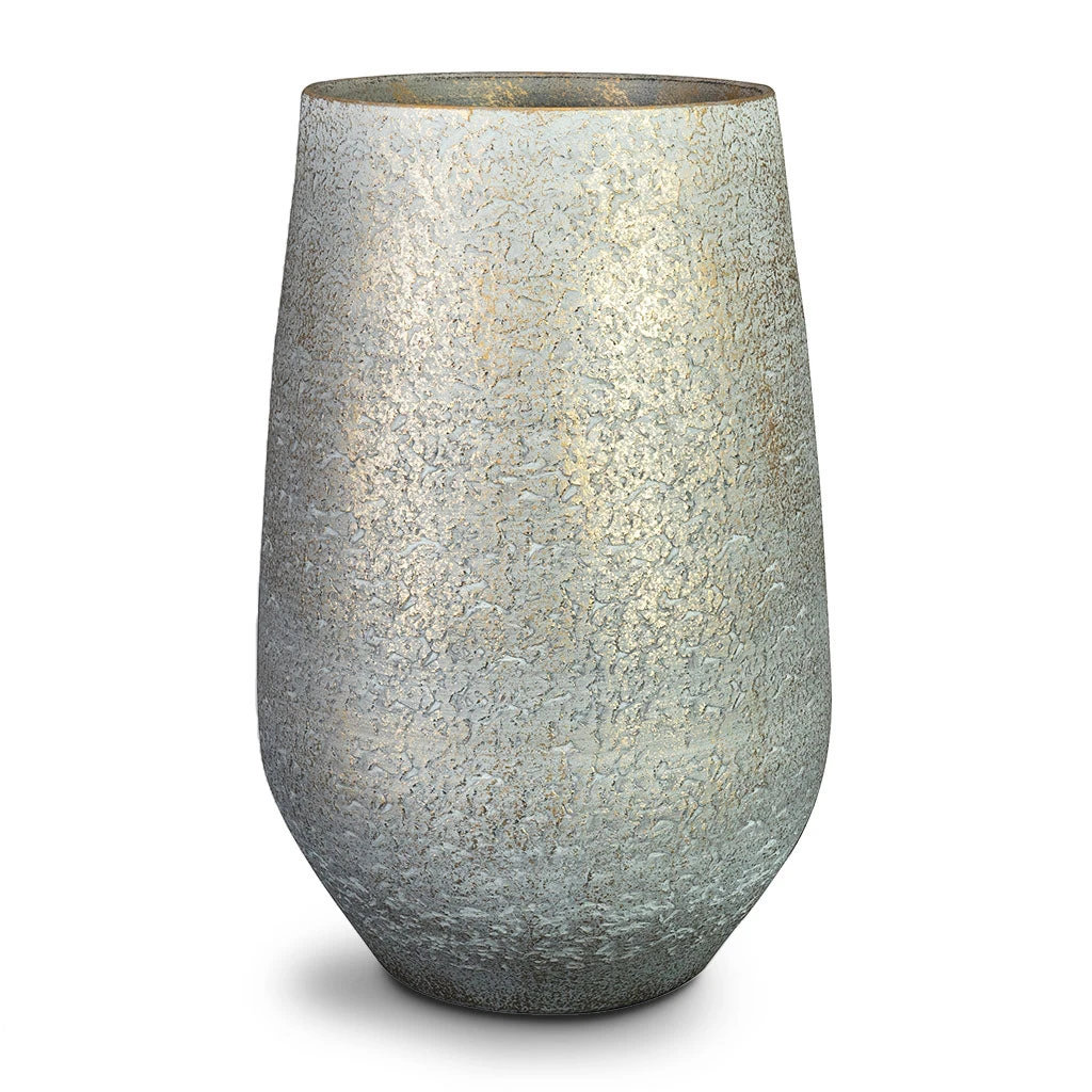 Noor Plant Vase - Metallic Grey 3 Noor Plant Vase - Metallic Grey