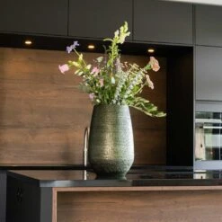 Noor Plant Vase - Velvet Green -HousePlants Shop Noor Plant Vase Velvet Green 3