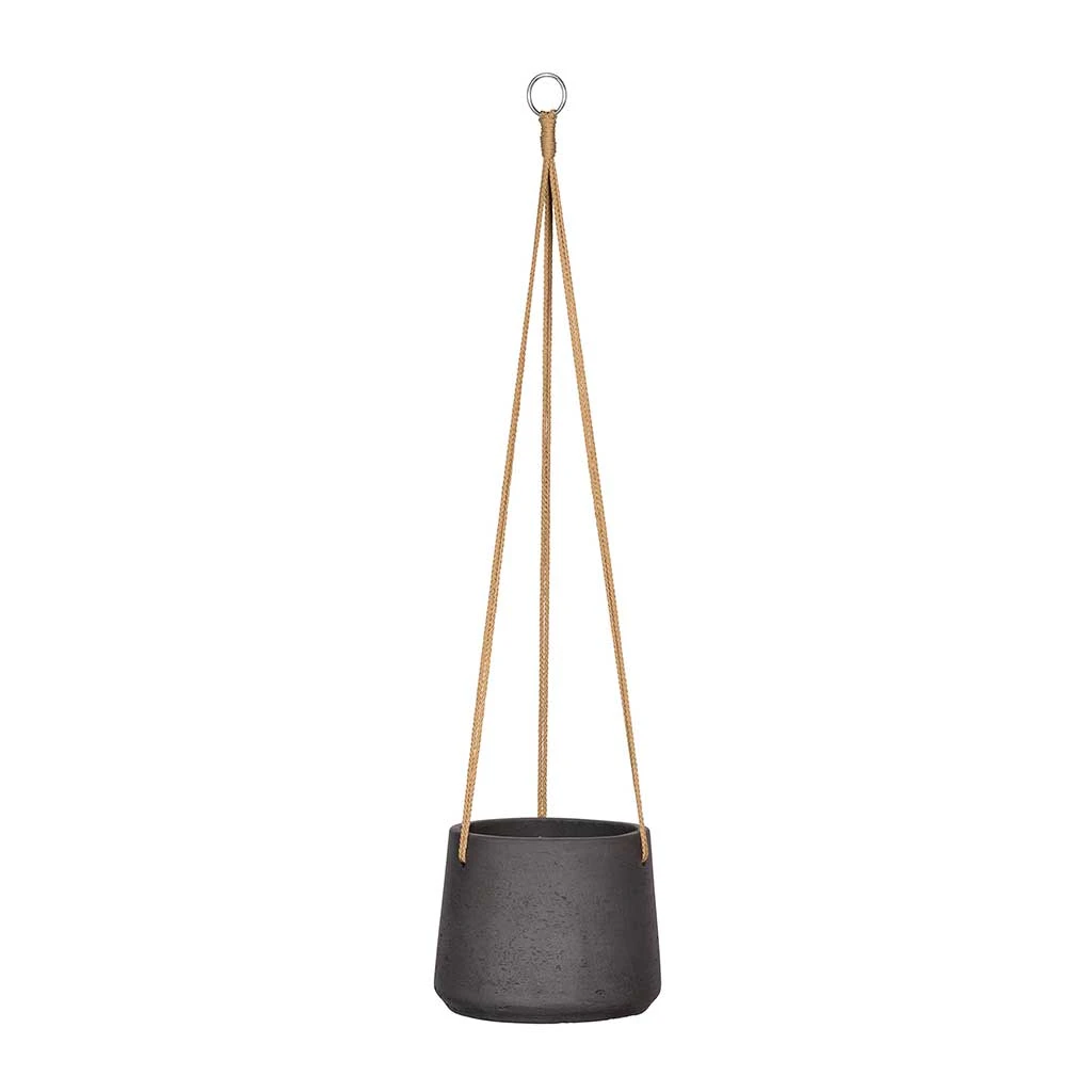 Patt Hanging Plant Pot - Black Washed 8 Patt Hanging Plant Pot - Black Washed - Image 6