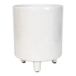 Pisa Plant Pot - White -HousePlants Shop Pisa Plant Pot White 20x24cm