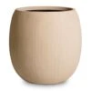 Polystone Coated Plain Balloon Planter - Natural -HousePlants Shop Polystone Coated Plain Balloon Planter Natural 42x42cm