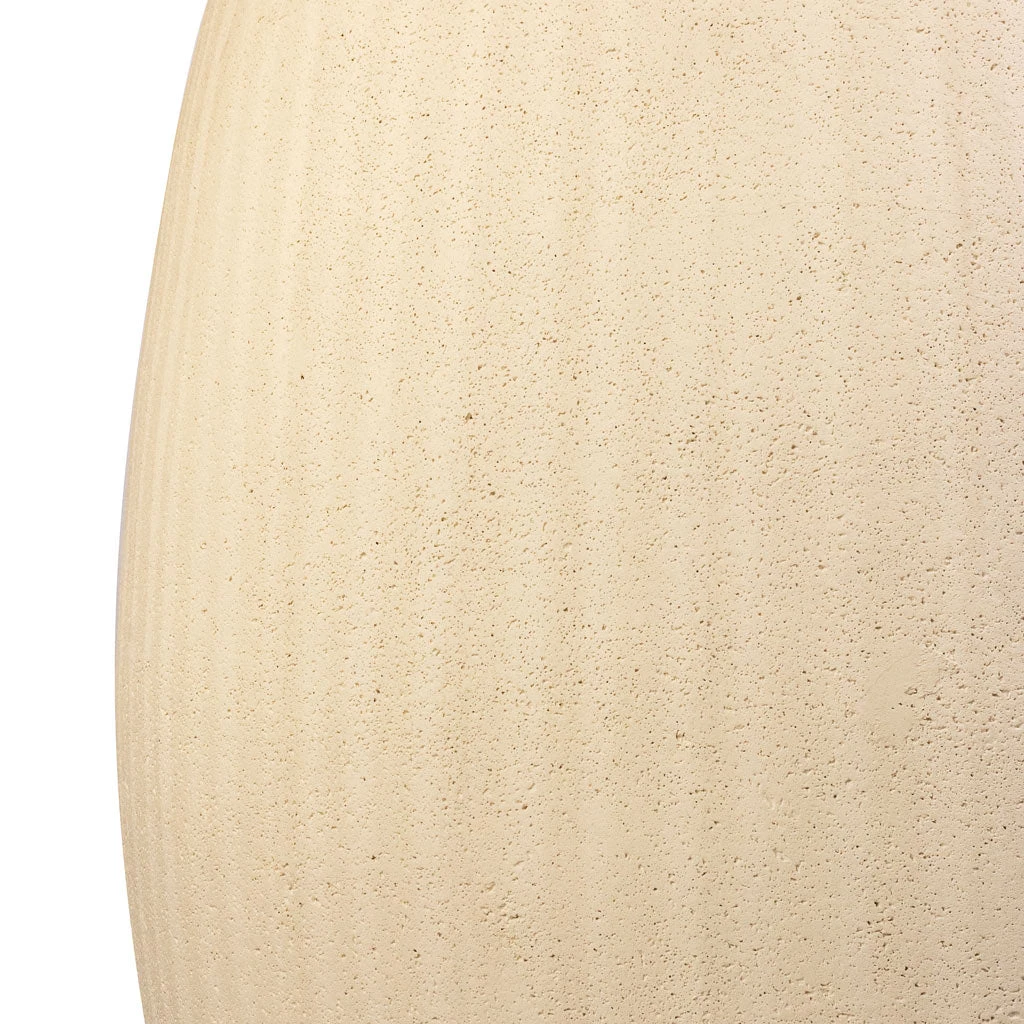 Polystone Coated Plain Balloon Planter - Natural 8 Polystone Coated Plain Balloon Planter - Natural - Image 6