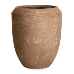 Polystone Coated Plain Coppa Planter - Rock -HousePlants Shop Polystone Coated Plain Coppa Planter Rock 45x55cm