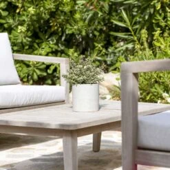 Puk Plant Pot - Grey Washed -HousePlants Shop Puk Plant Pot Grey Washed Lifestyle