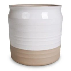 Puro Ripple Plant Pot - White -HousePlants Shop Puro Ripple Plant Pot White 21x19cm 2