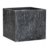 Raindrop Cube Planter - Anthracite -HousePlants Shop Raindrop Cube Planter Anthracite