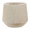 Raindrop Tube Round Planter - Stone -HousePlants Shop Raindrop Tube Round Planter Stone 30x26cm