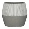 Harley Plant Pot - Ridged White Stripe 1 Harley Plant Pot - Ridged White Stripe -HousePlants Shop Ridged Harley Plant Pot White Stripe 53x40cm
