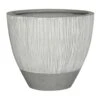 Jesslyn Plant Pot - Ridged White Stripe -HousePlants Shop Ridged Jesslyn Plant Pot White Stripe 33x29cm