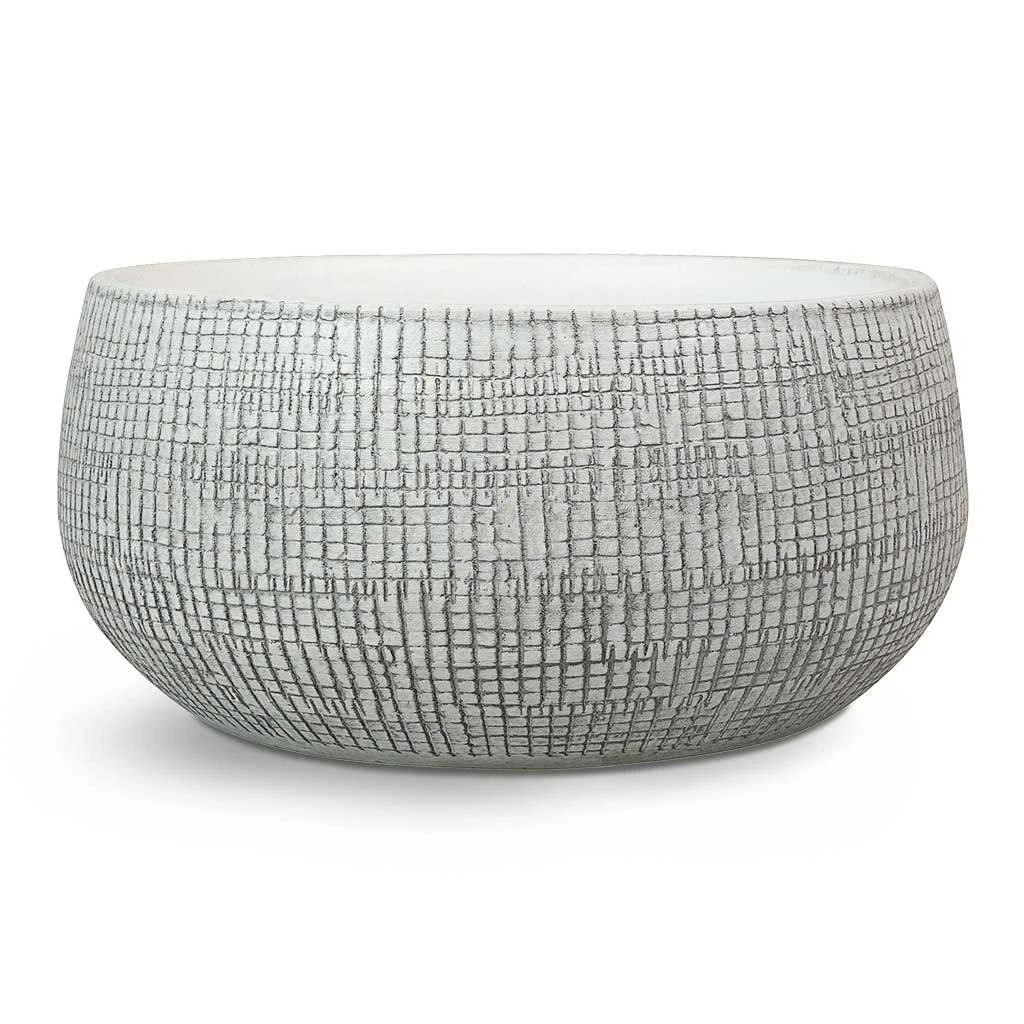 Ryan Plant Bowl - White Black 3 Ryan Plant Bowl - White Black