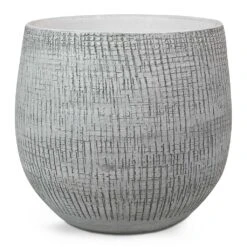 Ryan Plant Pot - White Black 19 Ryan Plant Pot - White Black -HousePlants Shop Ryan Plant Pot White Black Medium