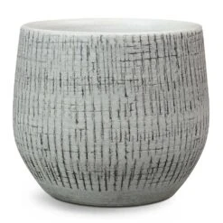 Ryan Plant Pot - White Black 23 Ryan Plant Pot - White Black -HousePlants Shop Ryan Plant Pot White Black Small