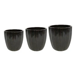 Scott Planters - Set Of 3 - Green 14 Scott Planters - Set Of 3 - Green -HousePlants Shop Scott Planters Set of 3 Green