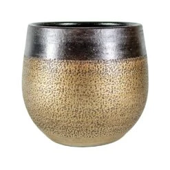 Mya Plant Pot - Deep Champagne -HousePlants Shop mya deep champagne plant pot 18cm