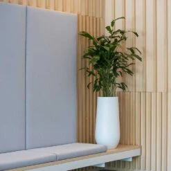 Nax Essentials Tall Planter - Matt White -HousePlants Shop nax planter essential matte white office seating
