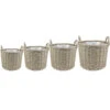 Paula Wikr Plant Baskets - Set Of 4 - Natural -HousePlants Shop paula wicker plant baskets set of 4 natural